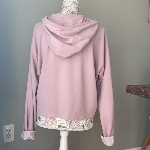 Marine Layer Tate Cropped Hoodie Purple - Picture 5 of 8